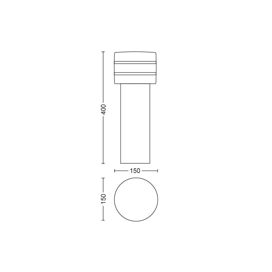 Philips - Λάμπα dimmer LED εξωτερικού χώρου Hue TUAR 1xE27/9,5W/230V IP44