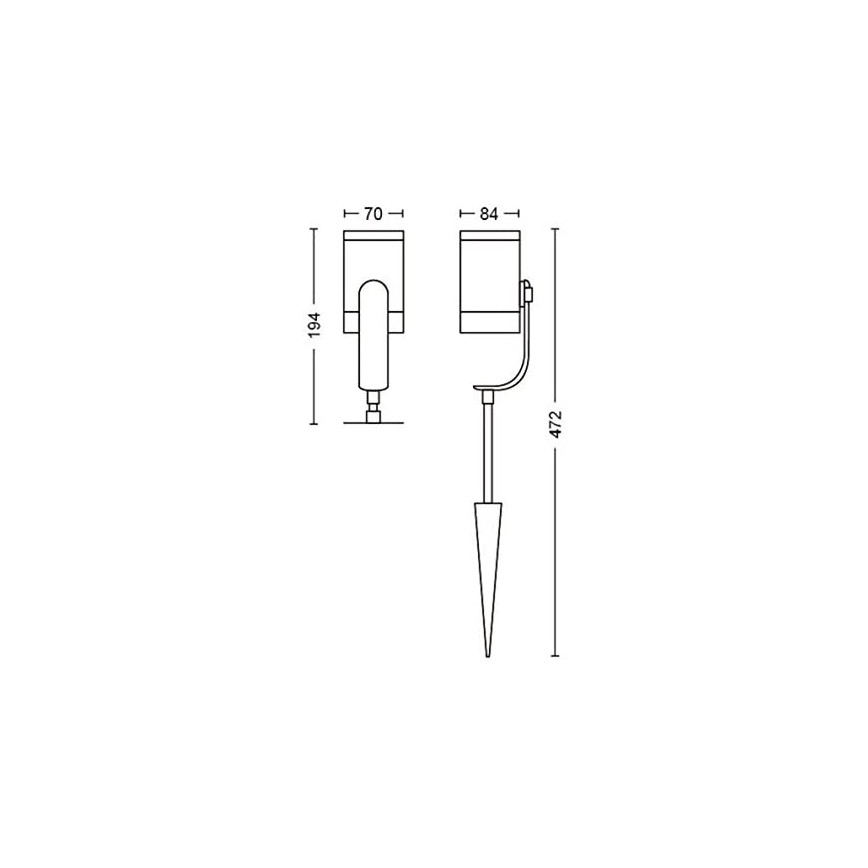 Philips - ΣΕΤ 3x Σποτ LED Hue LILY 3xLED/8W/230V IP65