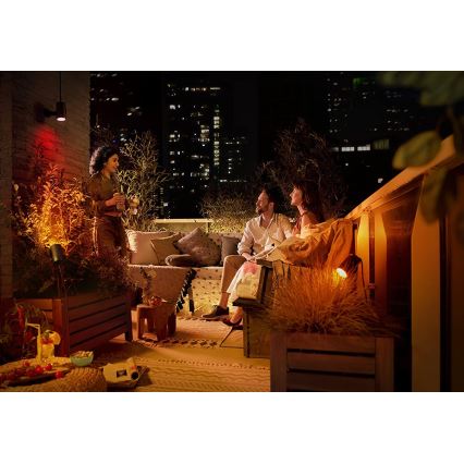 Philips - ΣΕΤ 3x Σποτ LED Hue LILY 3xLED/8W/230V IP65