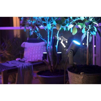 Philips - Σετ επέκτασης εξωτερικού φωτιστικού LED RGB Hue LILY LED/8W/230V IP65
