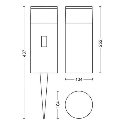 Philips - Λάμπα εξωτερικού χώρου Hue CALLA LED LED/8W/230V IP65