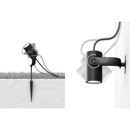 Philips - Εξωτερικό φωτιστικό σημείου LED RGB Hue LILY LED/8W/230V IP65