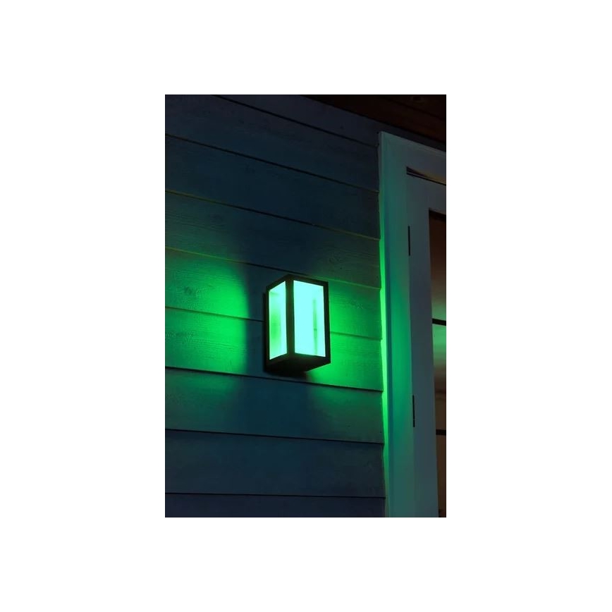 Philips - LED RGBW Dimmable φωτιστικό τοίχου εξωτερικού χώρου Hue IMPRESS 2xLED/8W/230V 2000-6500K IP44