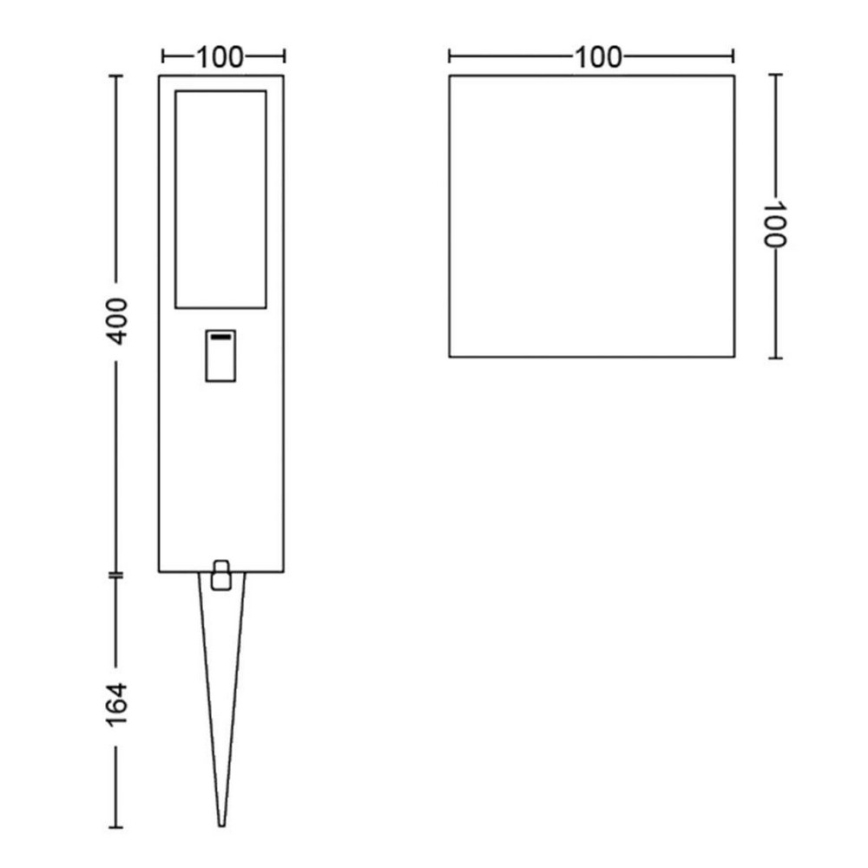 Philips - LED RGBW Dimming Εξωτερικού χώρου lamp Hue IMPRESS LED/16W/24V IP44