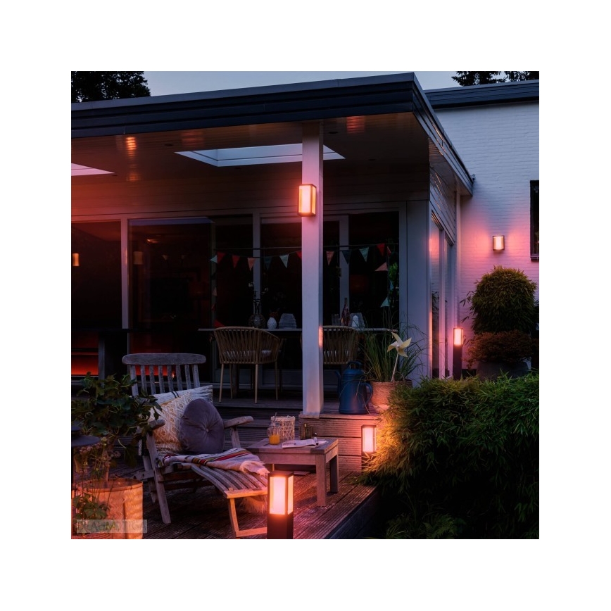 Philips - LED RGBW Dimming Εξωτερικού χώρου lamp Hue IMPRESS LED/16W/24V IP44