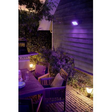 Philips - LED RGBW Dimming Εξωτερικού χώρου reflektor Hue DISCOVER 2xLED/15W/230V 2000-6500K IP44