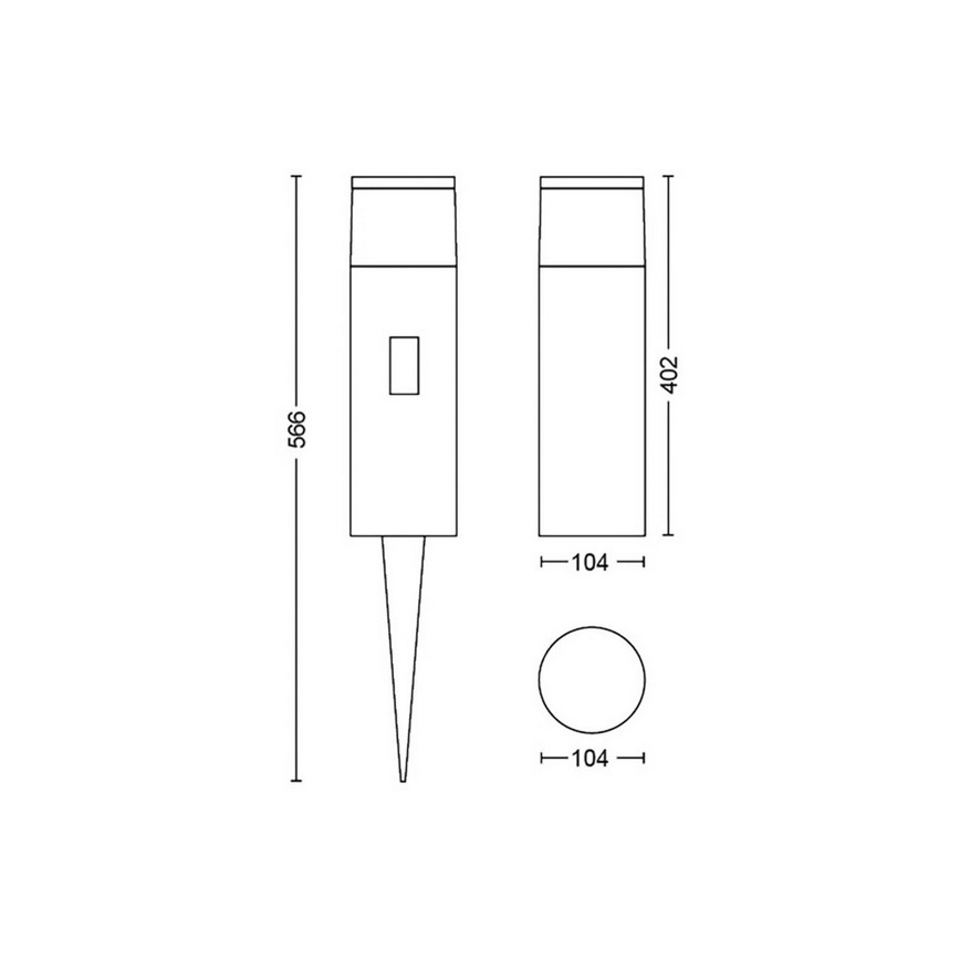 Philips - LED RGBW Dimmable φωτιστικό εξωτερικού χώρου Hue CALLA LED/8W/24V IP65