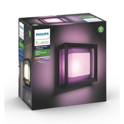 Philips - LED RGBW Dimmable φωτιστικό τοίχου εξωτερικού χώρου Hue ECONIC LED/15W/230V 2000-6500K IP44