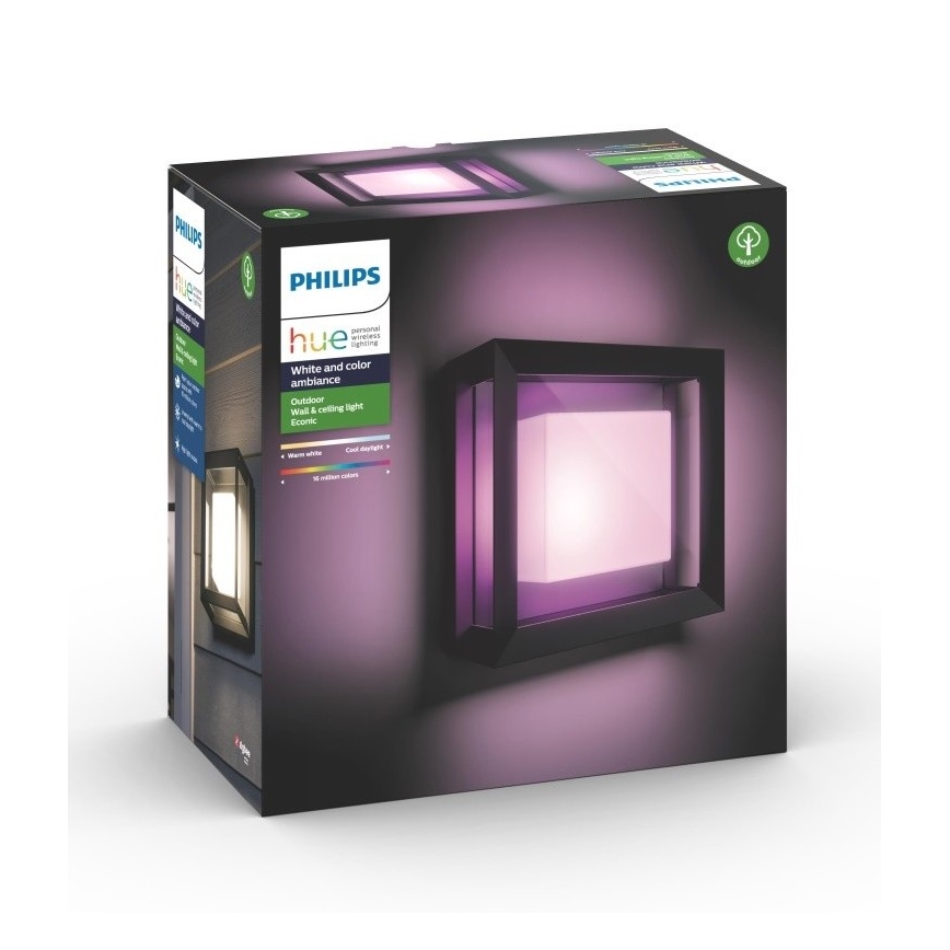 Philips - LED RGBW Dimmable φωτιστικό τοίχου εξωτερικού χώρου Hue ECONIC LED/15W/230V 2000-6500K IP44