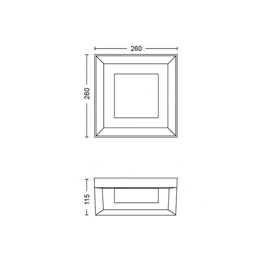 Philips - LED RGBW Dimmable φωτιστικό τοίχου εξωτερικού χώρου Hue ECONIC LED/15W/230V 2000-6500K IP44