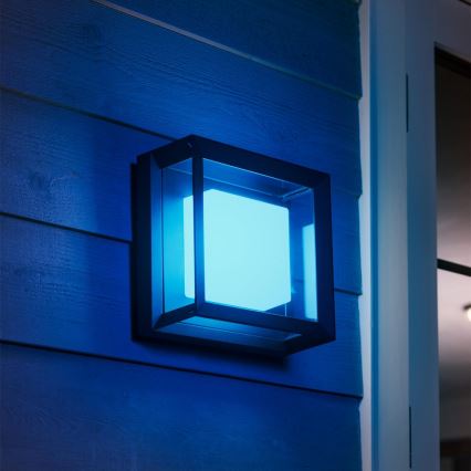 Philips - LED RGBW Dimmable φωτιστικό τοίχου εξωτερικού χώρου Hue ECONIC LED/15W/230V 2000-6500K IP44
