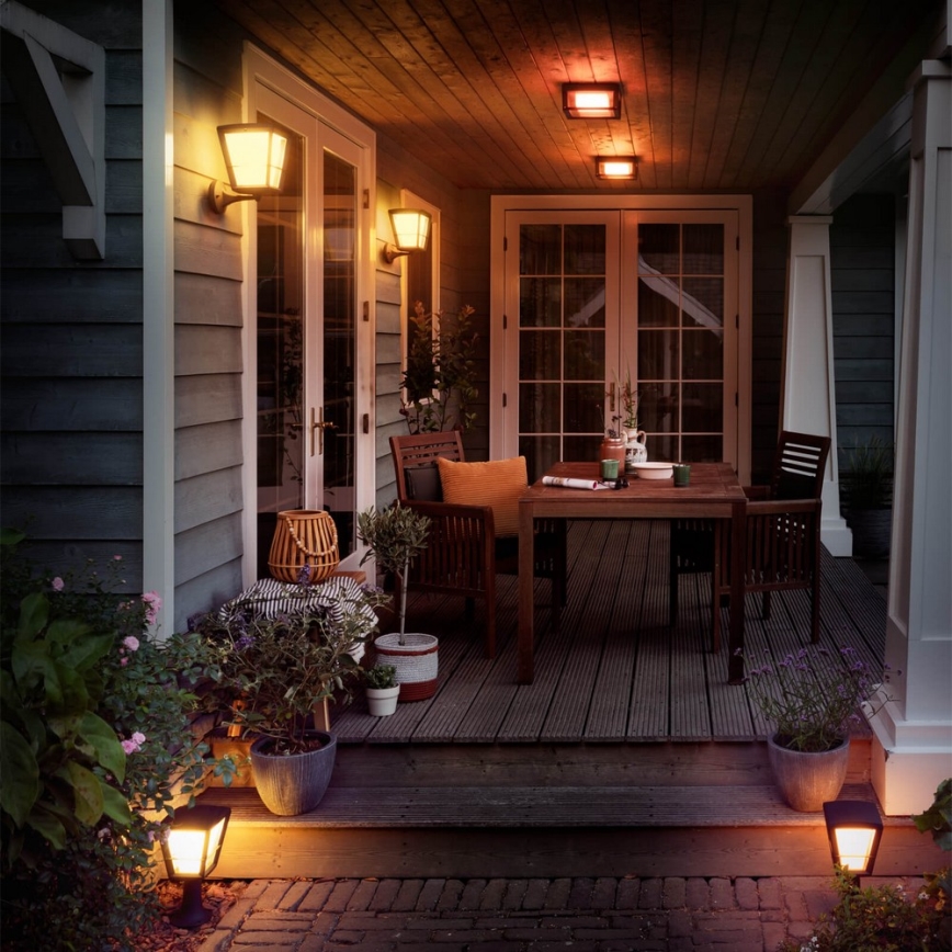 Philips - LED RGBW Dimmable φωτιστικό τοίχου εξωτερικού χώρου Hue ECONIC LED/15W/230V 2000-6500K IP44