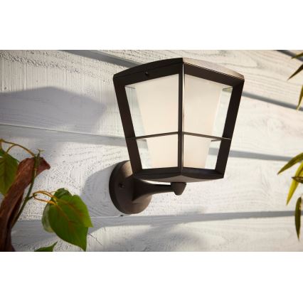 Philips - LED RGBW Ρυθμιζόμενο εξωτερικό επιτοίχιο φωτιστικό Hue ECONIC LED/15W/230V IP44