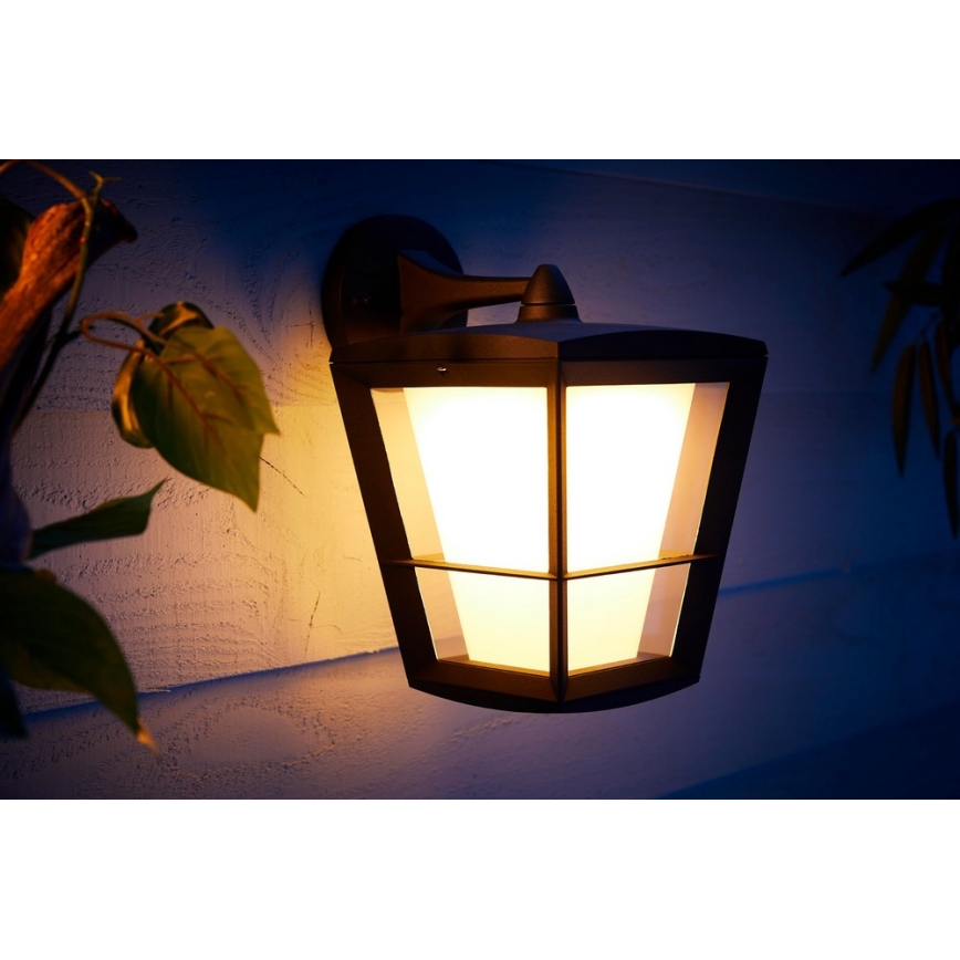 Philips - LED RGBW Dimmable φωτιστικό τοίχου εξωτερικού χώρου Hue ECONIC LED/15W/230V 2000-6500K IP44