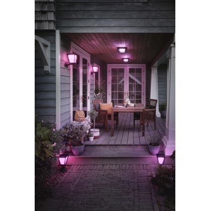 Philips - LED RGBW Dimmable φωτιστικό τοίχου εξωτερικού χώρου Hue ECONIC LED/15W/230V 2000-6500K IP44