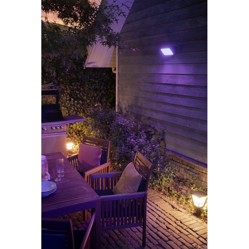 Philips - LED RGBW Ρυθμιζόμενος εξωτερικός φωτισμός Hue ECONIC LED/15W/230V IP44