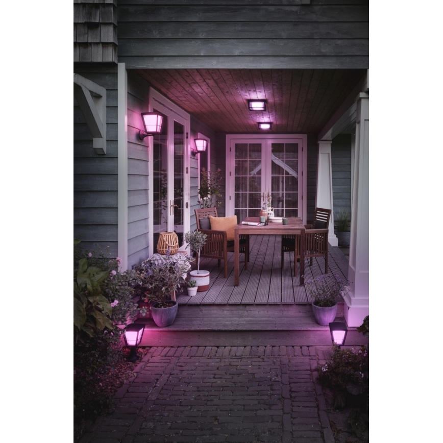 Philips - LED RGBW Ρυθμιζόμενος εξωτερικός φωτισμός Hue ECONIC LED/15W/230V IP44