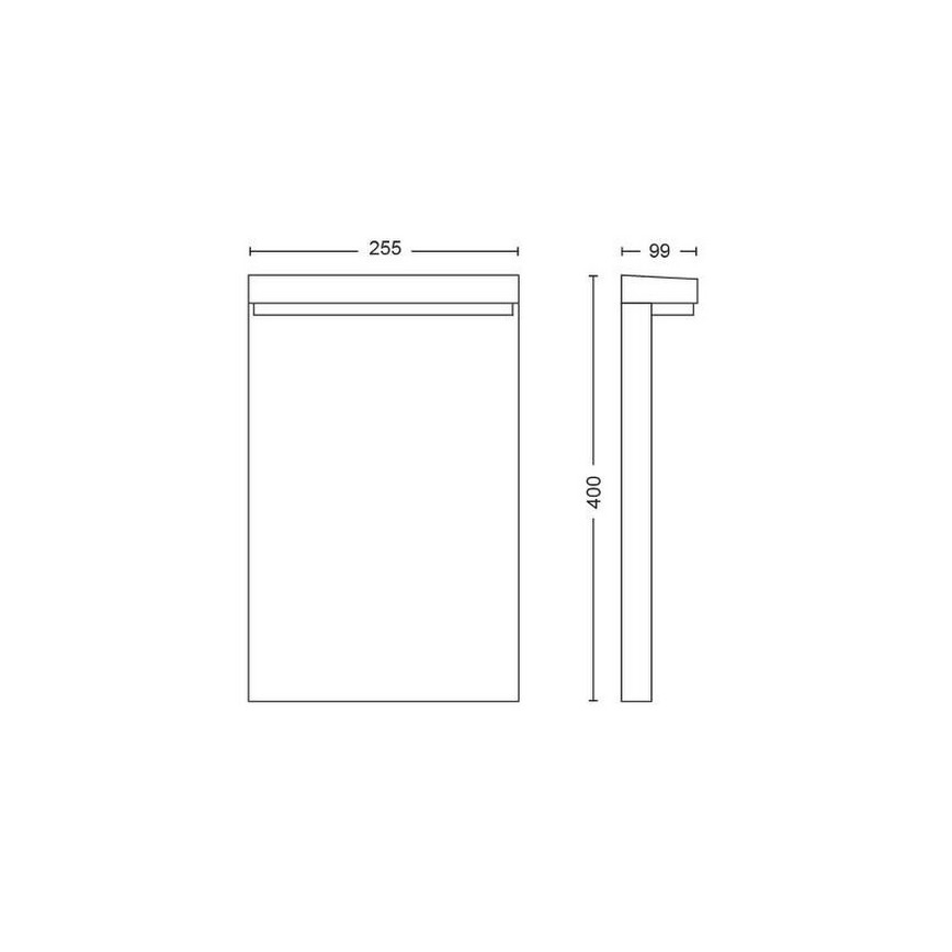 Philips - LED RGBW Dimming Εξωτερικού χώρου lamp Hue NYRO LED/13,5W/230V 2000-6500K IP44