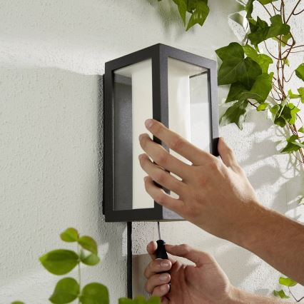 Philips - Ρυθμιζόμενο εξωτερικό επιτοίχιο φωτιστικό LED RGBW Hue IMPRESS 2xLED/8W/24V 2000-6500K IP44