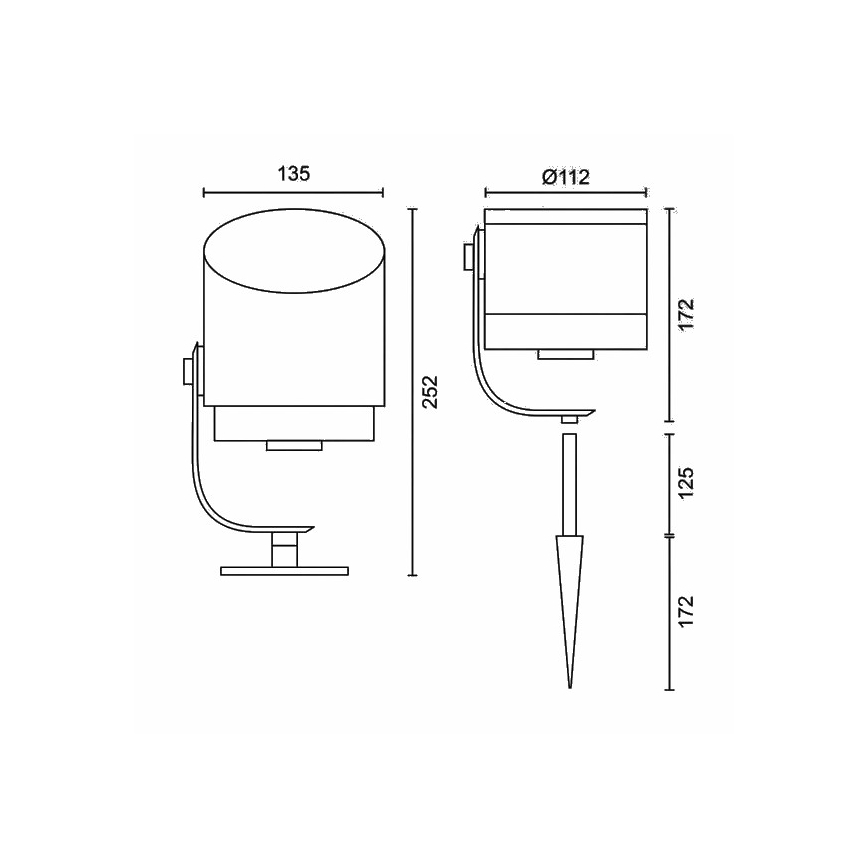 Philips - Ρυθμιζόμενος εξωτερικός φωτισμός LED RGB Hue LILY LED/15W/230V IP65