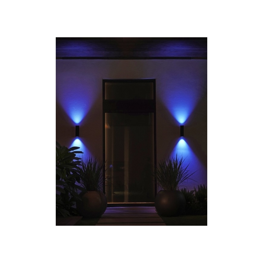 Philips - LED RGBW Dimmable φωτιστικό τοίχου εξωτερικού χώρου Hue APPEAR 2xLED/8W/230V IP44