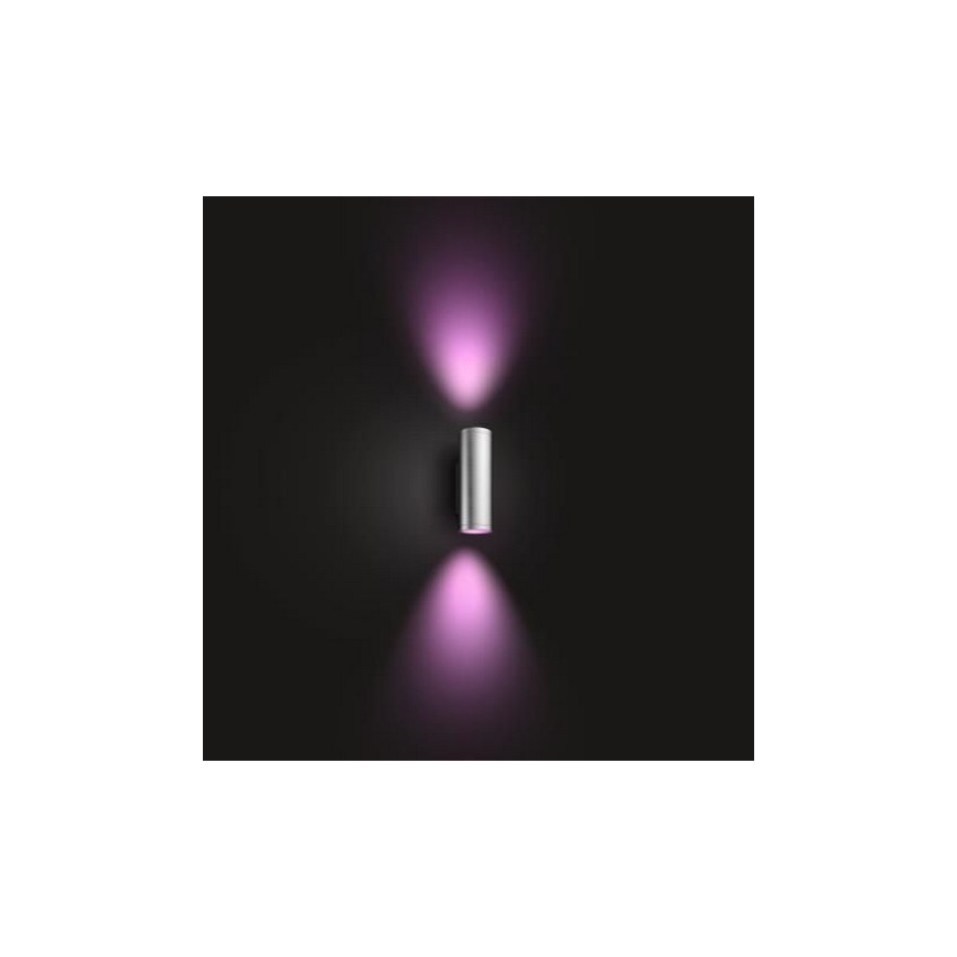 Philips - LED RGBW Dimmable φωτιστικό τοίχου εξωτερικού χώρου Hue APPEAR 2xLED/8W/230V IP44