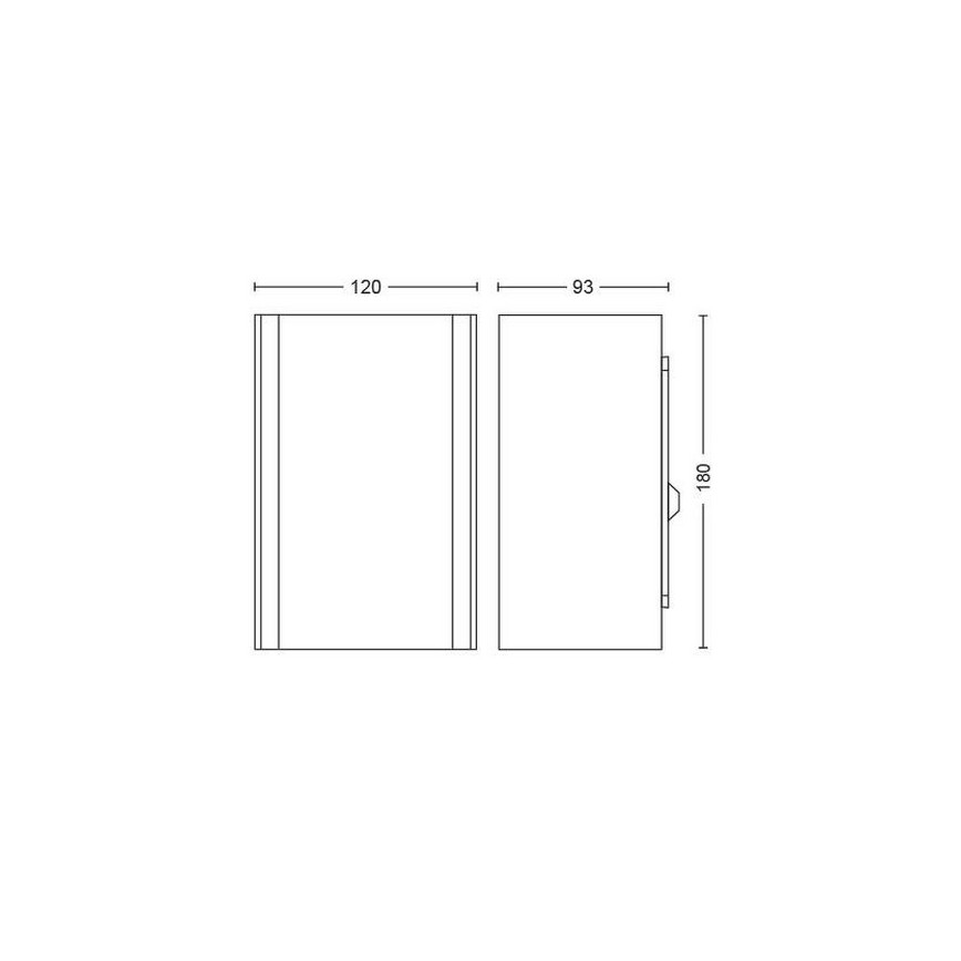 LED RGBW Dimmable φωτιστικό τοίχου εξωτερικού χώρου Hue RESONATE 2xLED/8W/230V 2000-6500K IP44