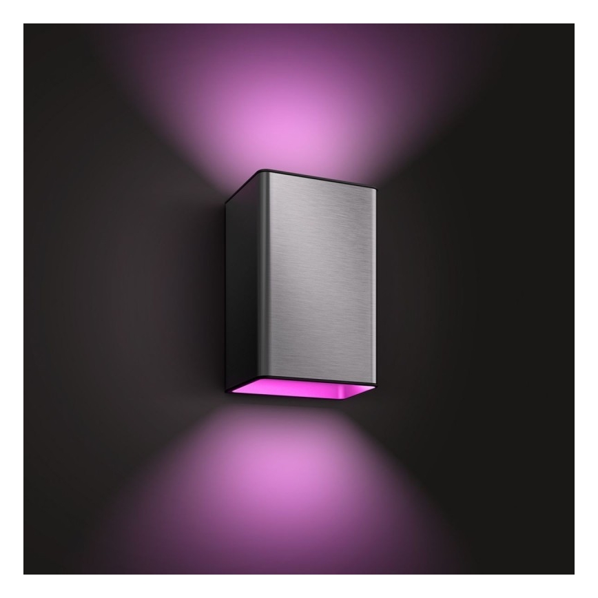 LED RGBW Dimmable φωτιστικό τοίχου εξωτερικού χώρου Hue RESONATE 2xLED/8W/230V 2000-6500K IP44