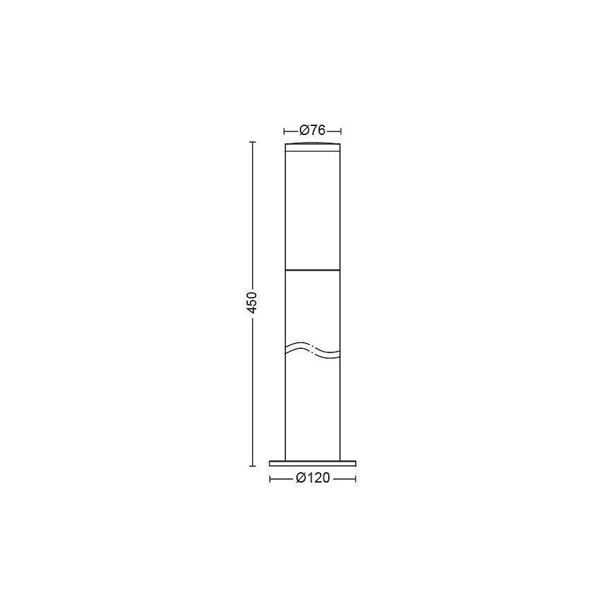 Philips -Λάμπα εξωτερικής χρήσης 1xE27/20W/230V IP44 45 cm