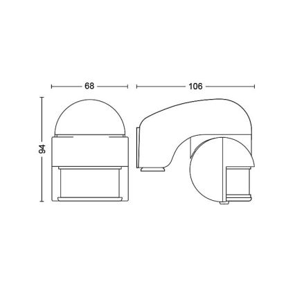 Philips - Εξωτερικός αισθητήρας κίνησης IP44 λευκό