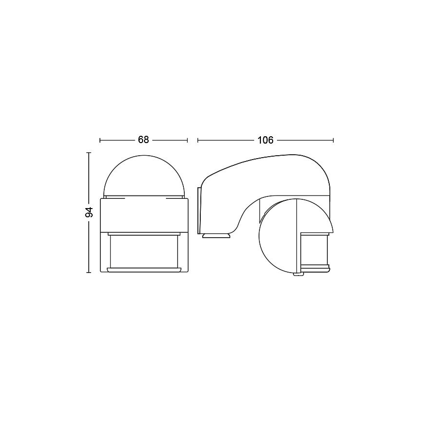 Philips - Εξωτερικός ανιχνευτής κίνησης IP44 γκρι