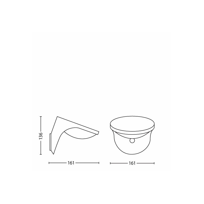 Philips 17808/87/16 - Ηλιακό φωτιστικό LED με αισθητήρα κίνησης και λυκόφωτος MYGARDEN DUSK 1xLED/1W/3,7V 2200 mAh IP44