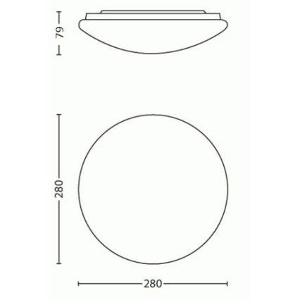 Philips - LED Φωτιστικό οροφής LED/9,6W/230V