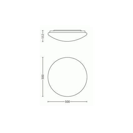 Philips - LED Φωτιστικό οροφής LED/36W/230V