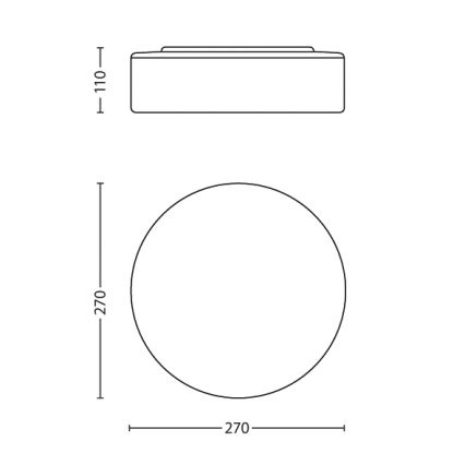 Philips 32081/31/16 - Φως μπάνιου MYBATHROOM POOL 1xE27/20W/230V IP44