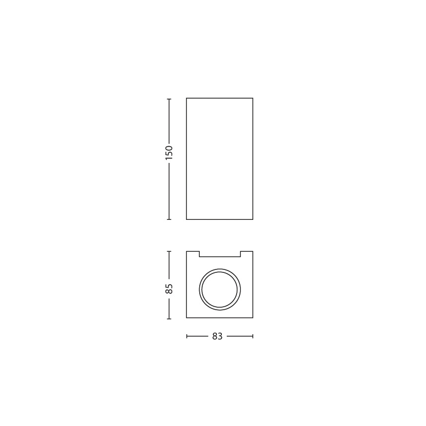Philips 33012/17/PN - Φως τοίχου GABARDINE 2xGU10/50W/230V