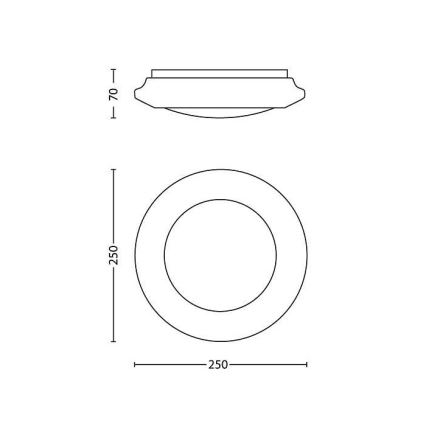 Philips - Φωτιστικό οροφής LED LED/6W/230V 2700K