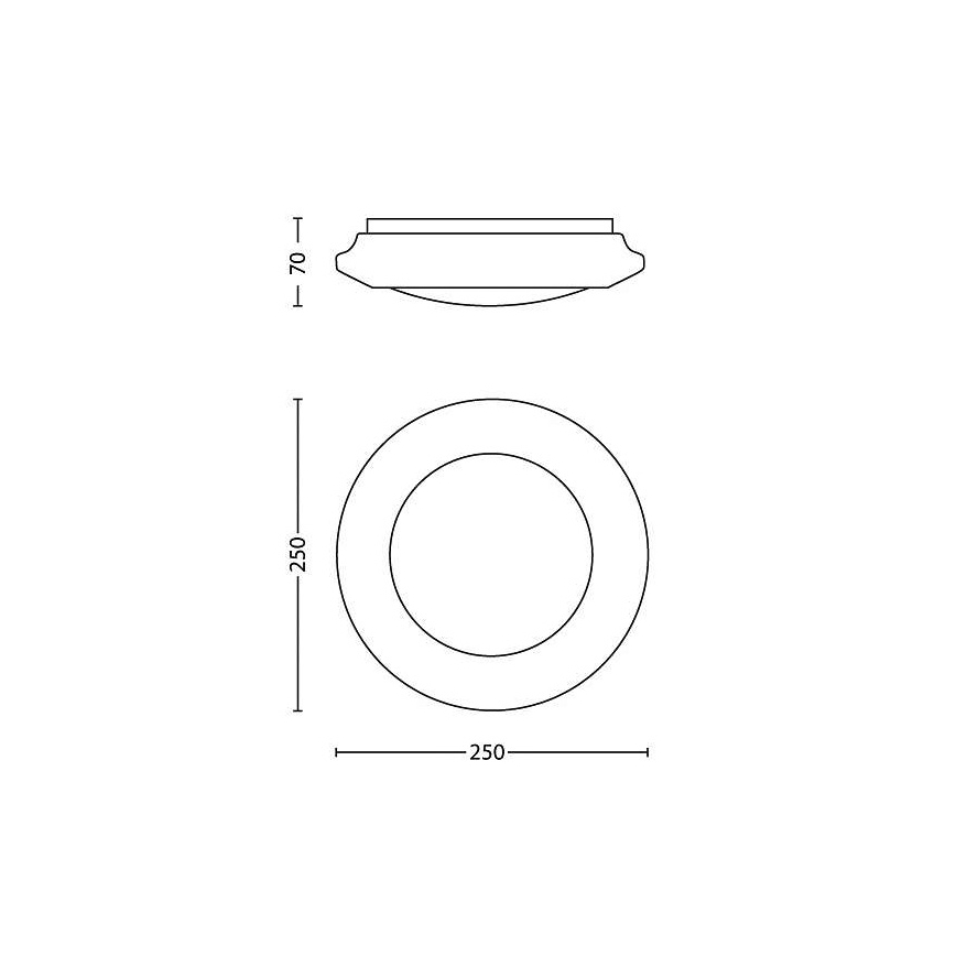 Philips - Φωτιστικό οροφής LED LED/6W/230V 2700K