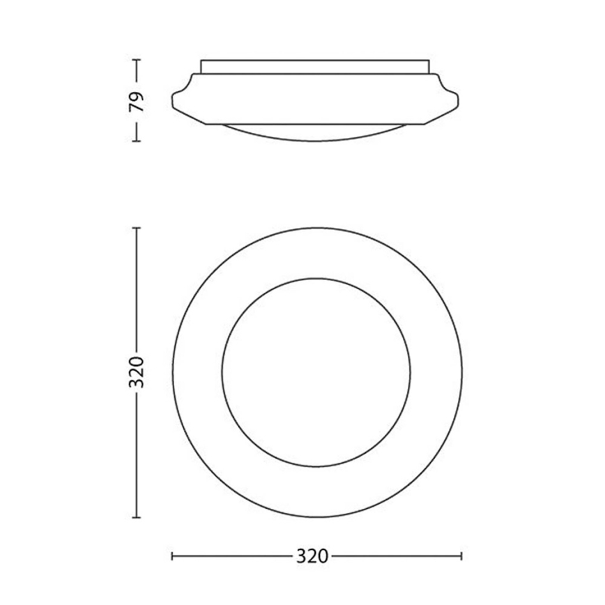 Philips - Φωτιστικό οροφής LED LED/16W/230V 4000K