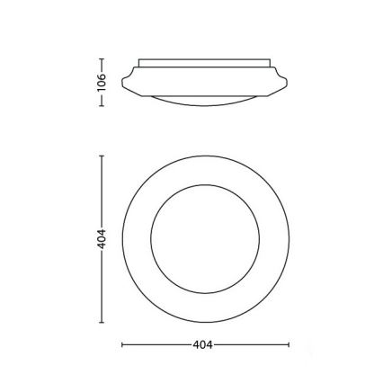 Philips - LED Οροφωτιστικό LED/22W/230V 4000K