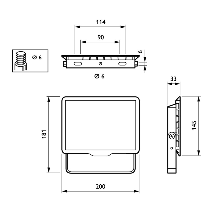 Philips 3389/58/99 - Προβολέας LED DECOFLOOD LED/50W/230V IP65