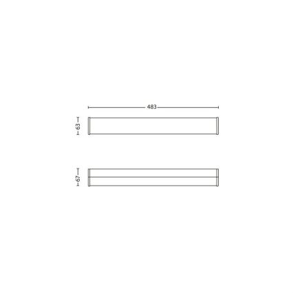 Philips - Φως τοίχου μπάνιου LED 3xLED/2,5W IP44