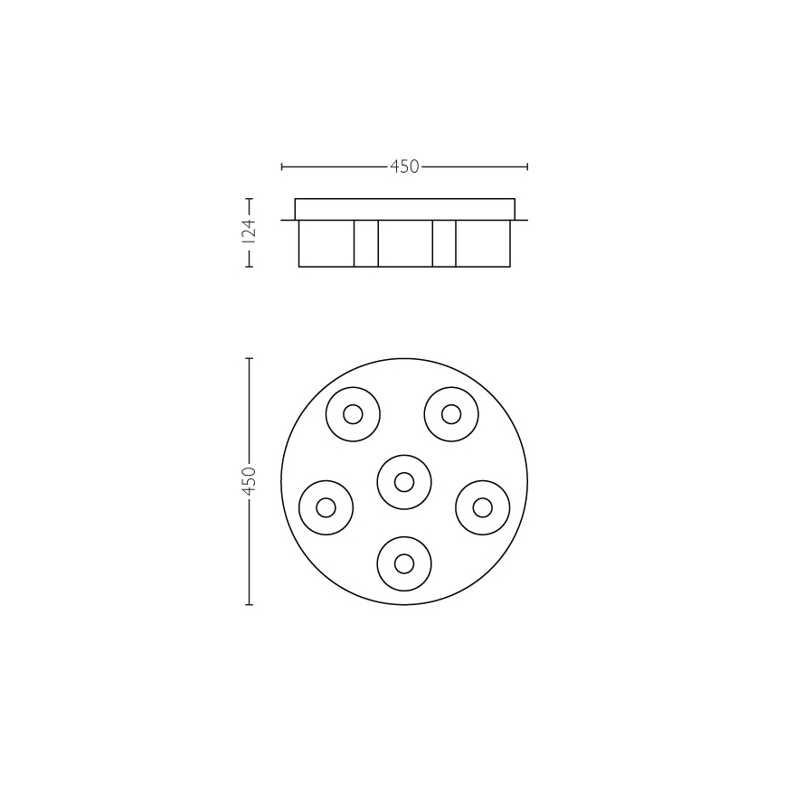 Philips 36446/11/P1 - LED Dimmable φωτιστικό οροφής INSTYLE BYZANTIN 6xLED/5W/230V