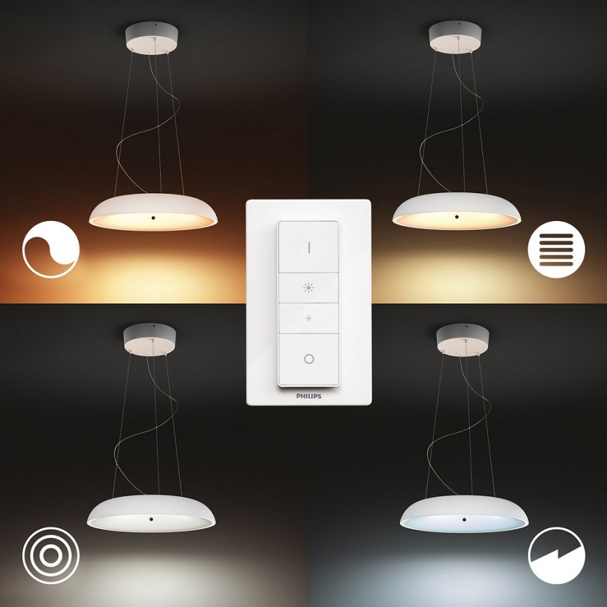 Philips - Ρυθμιζόμενο φωτιστικό οροφής LED με καλώδιο Hue AMAZE LED/39W/230V + τηλεχειριστήριο