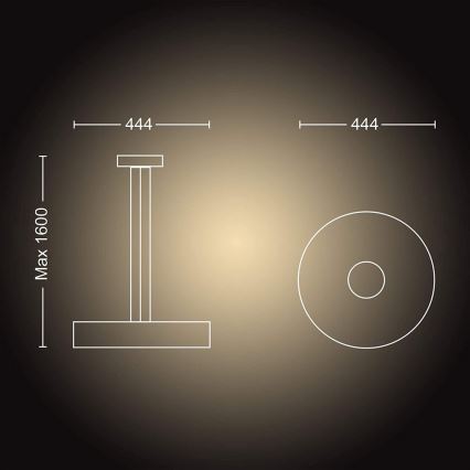 Philips - Led Dimmable κρεμαστό φωτιστικό οροφής FAIR LED/33,5W/230V 2200-6500K + τηλεχειριστήριο