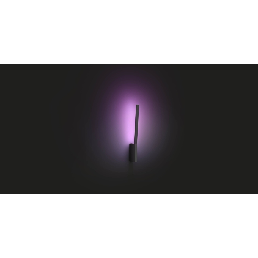 Philips - LED RGBW Φωτιστικό τοίχου dimming Hue LIANE White And Color Ambiance 1xLED/12W/230V