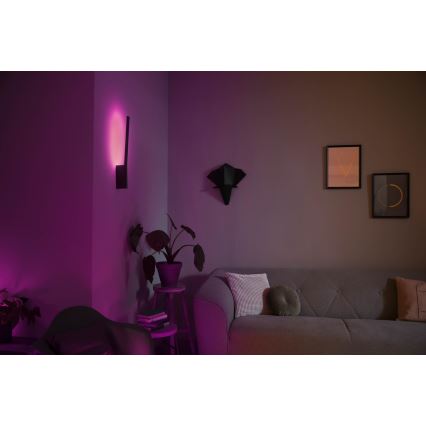 Philips - LED RGBW Φωτιστικό τοίχου dimming Hue LIANE White And Color Ambiance 1xLED/12W/230V