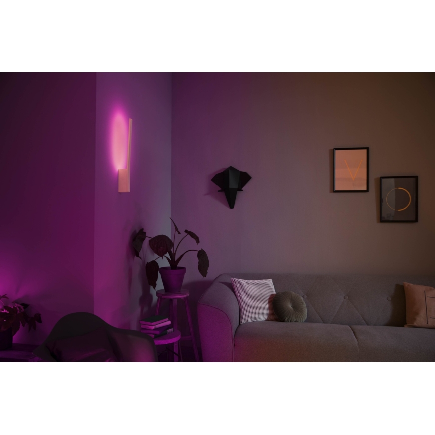 Philips - LED RGBW Ρυθμιζόμενη απλίκα τοίχου Hue LIANE White And Color Ambiance LED/12W/230V