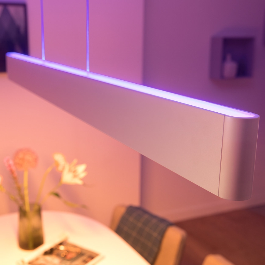Philips - LED RGBW Πολύφωτο dimming με συρματόσχοινο Hue ENSIS White And Color Ambiance 2xLED/39W/230V