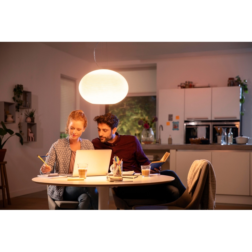 Philips - LED RGBW Πολύφωτο dimming με συρματόσχοινο Hue FLOURISH LED/39W/230V